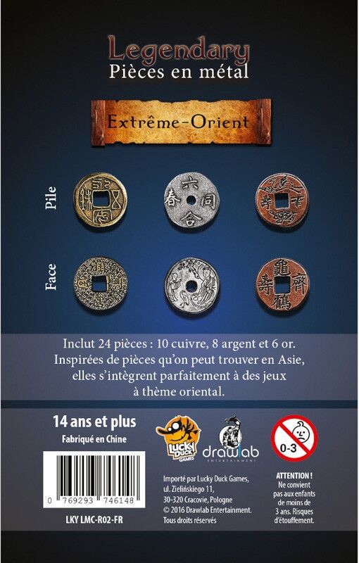 Lucky Duck Games Legendary Metal Coins - Set Extrème-Orient
