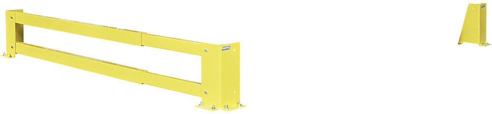 Rammschutz Querstange, teleskopisch, Stahl, gelb, verstellbar von 900 - 1350 mm Mottez