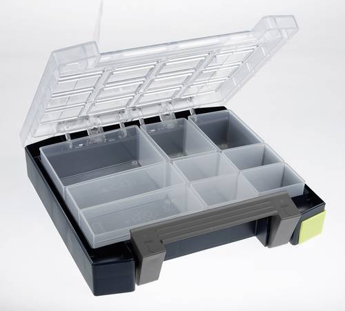Sortimentskoffer boxxser B241xT225xH55mm 9 Fächer m.Profilraster RAACO
