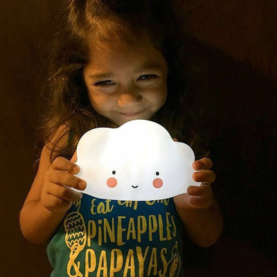 HomeDecorAndMore LLC Cute Little Cloud Lamp White