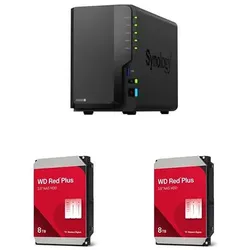 Synology DiskStation DS225+ 16TB (2x 8TB)  WD Red Plus NAS Festplatte