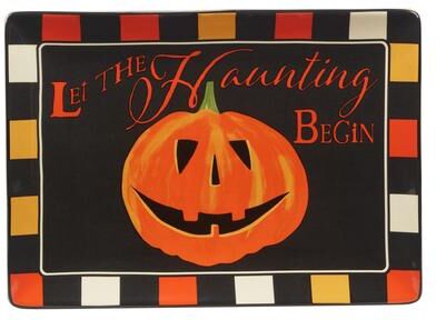 "Certified International Spooky Halloween Rectangular Platter, 14"" x 10"" - 14"" x 10"""