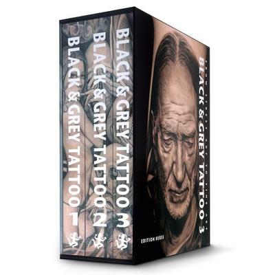 Black & Grey Tattoo 1-3 - Black and Grey Tattoo 1-3, Gebundene Ausgabe von Marisa Kakoulas,Edgar Hioll, Edition Reuss, 978-3-934020-85-6