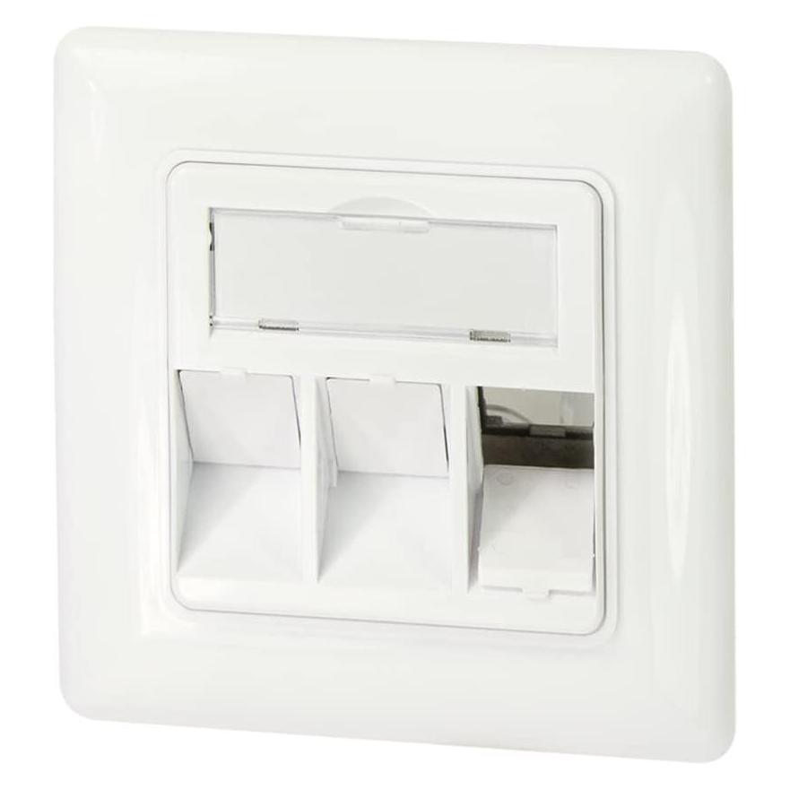 LogiLink Unterputzdose fr Keystone-Module, 3-fach, reinweiá (NK4055)