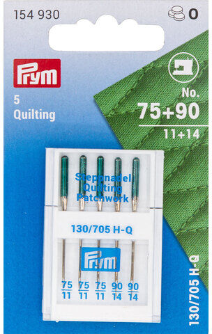 Prym Nähmaschinennadeln "Quilting", Stärke 75–90, Inhalt: 5 Stück