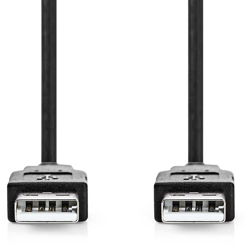 Nedis CCGL60000BK20 USB 2.0 Kabel, 2 meter, Zwart