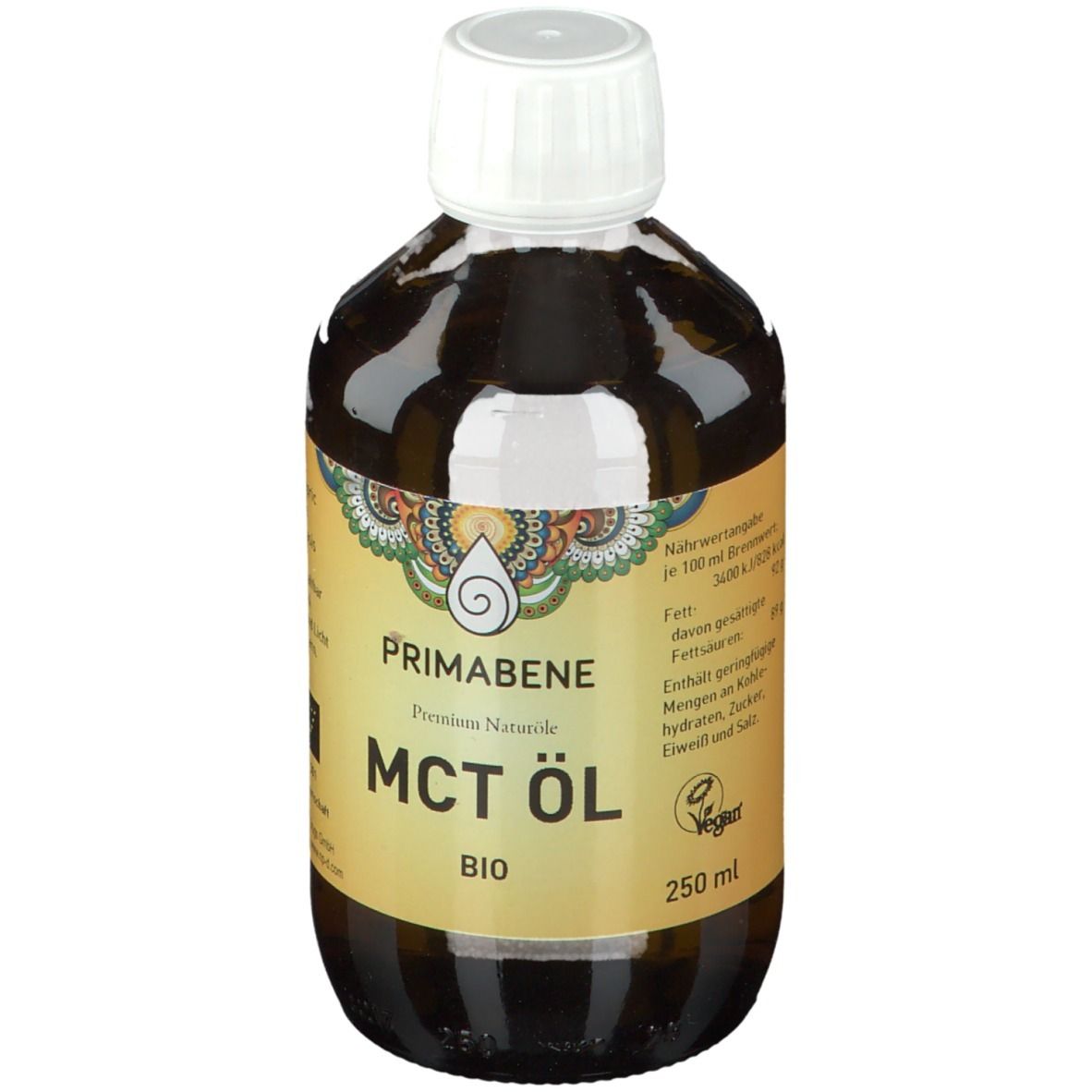 MCT OEL BIO Kokos Primabene 250 ml Öl