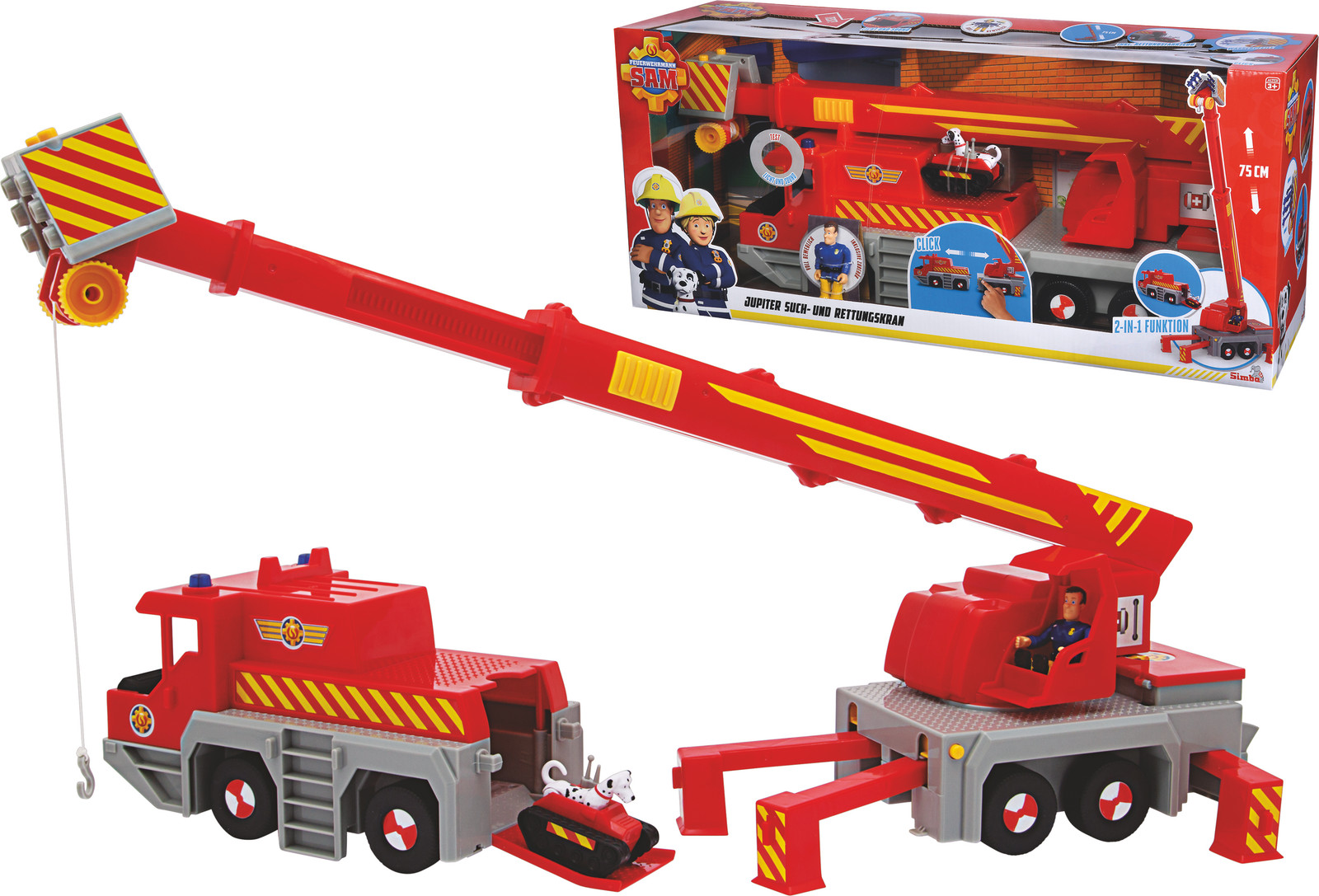 Simba Toys Sam Reddingskraan 2-in-1