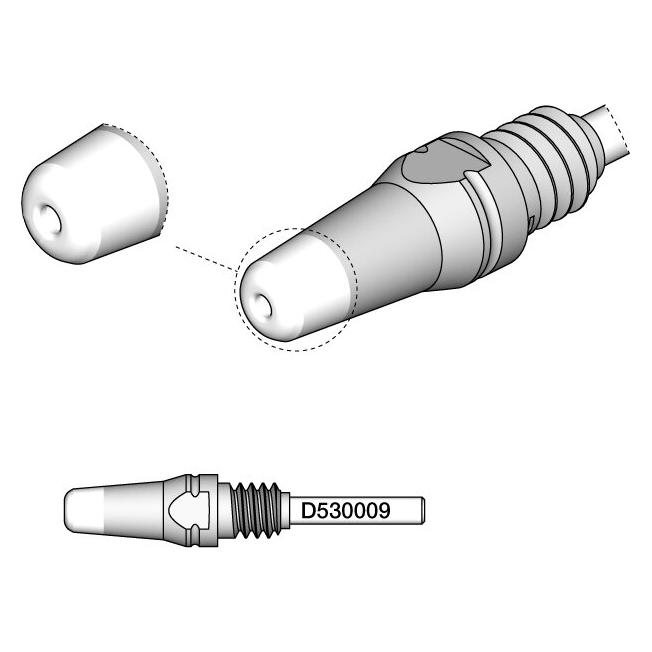 JBC Entlötspitze Serie D530, D530009/1.3 mm, 5.0 mm, Pincleaning (D530009)
