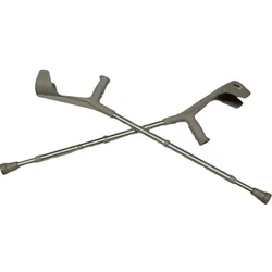 Unterarmkruecke Alu Grau 2 ST