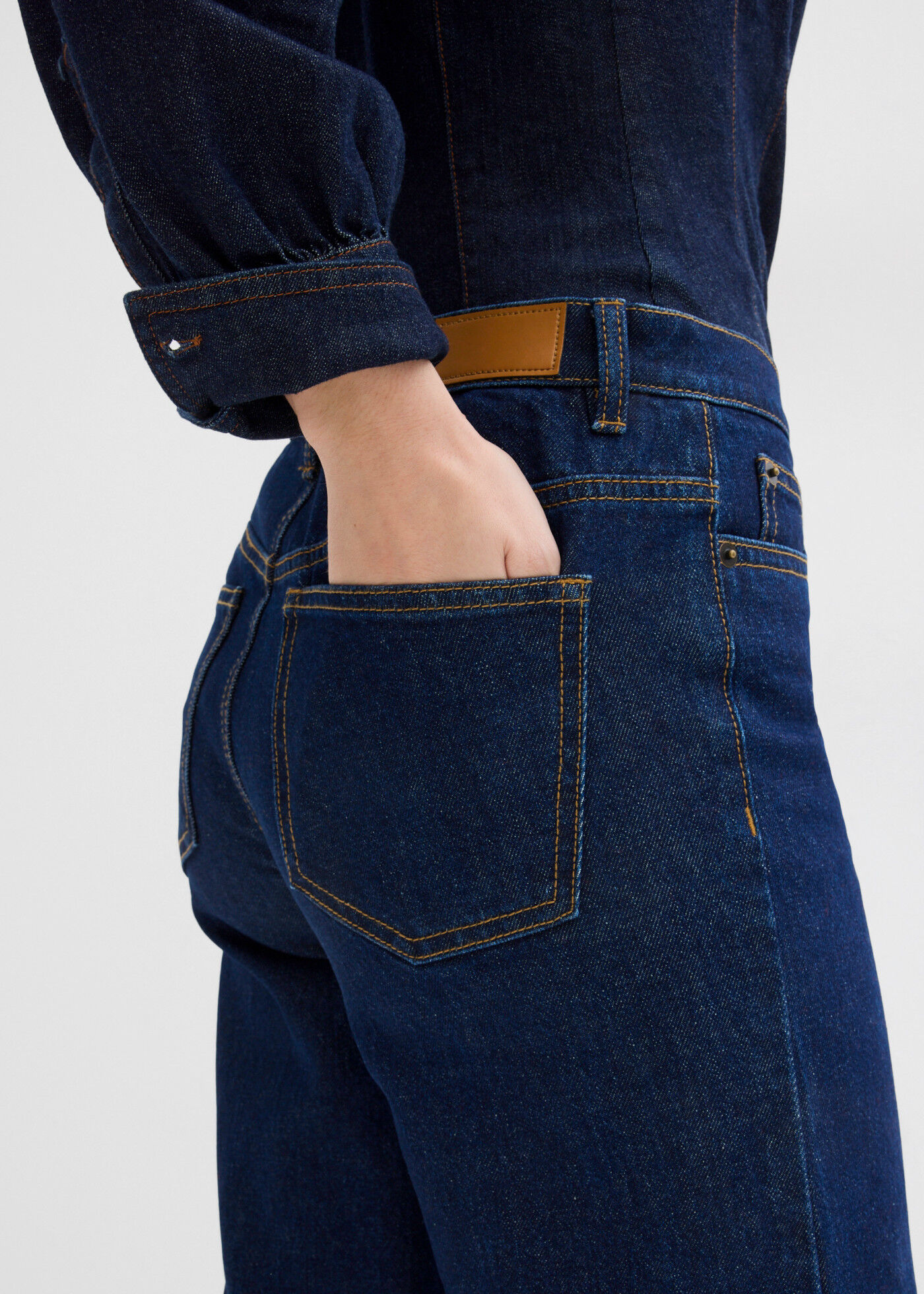 7/8-Jeans BONPRIX, Damen, Gr. 50, N-Gr, tiefblau denim ungewaschen (länge: regulär), Obermaterial: 99% Baumwolle, 1% Elasthan, loose fit, Jeans 7/8-Jeans, lockere Passform, verkürztes Bein, mit Elasthan-Anteil, aus Baumwolle tiefblau denim ungewaschen (lä