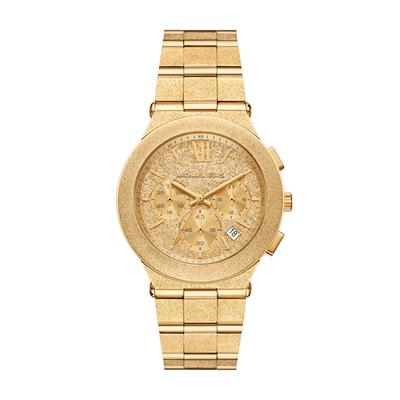 Chronograph MICHAEL KORS "BILLIE", gold (gelbgoldfarben), Armbanduhren, Damen, Chronograph, Quarzuhr, Armbanduhr, Damenuhr, Herrenuhr, Edelstahlarmband, analog