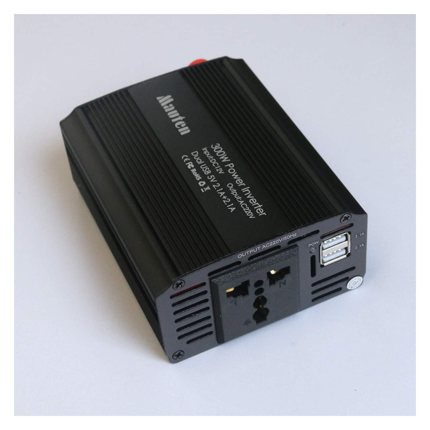 Eurocase Spannungswandler DC AC 12V 230V / 300W / USB (DC/AC-300W-12)