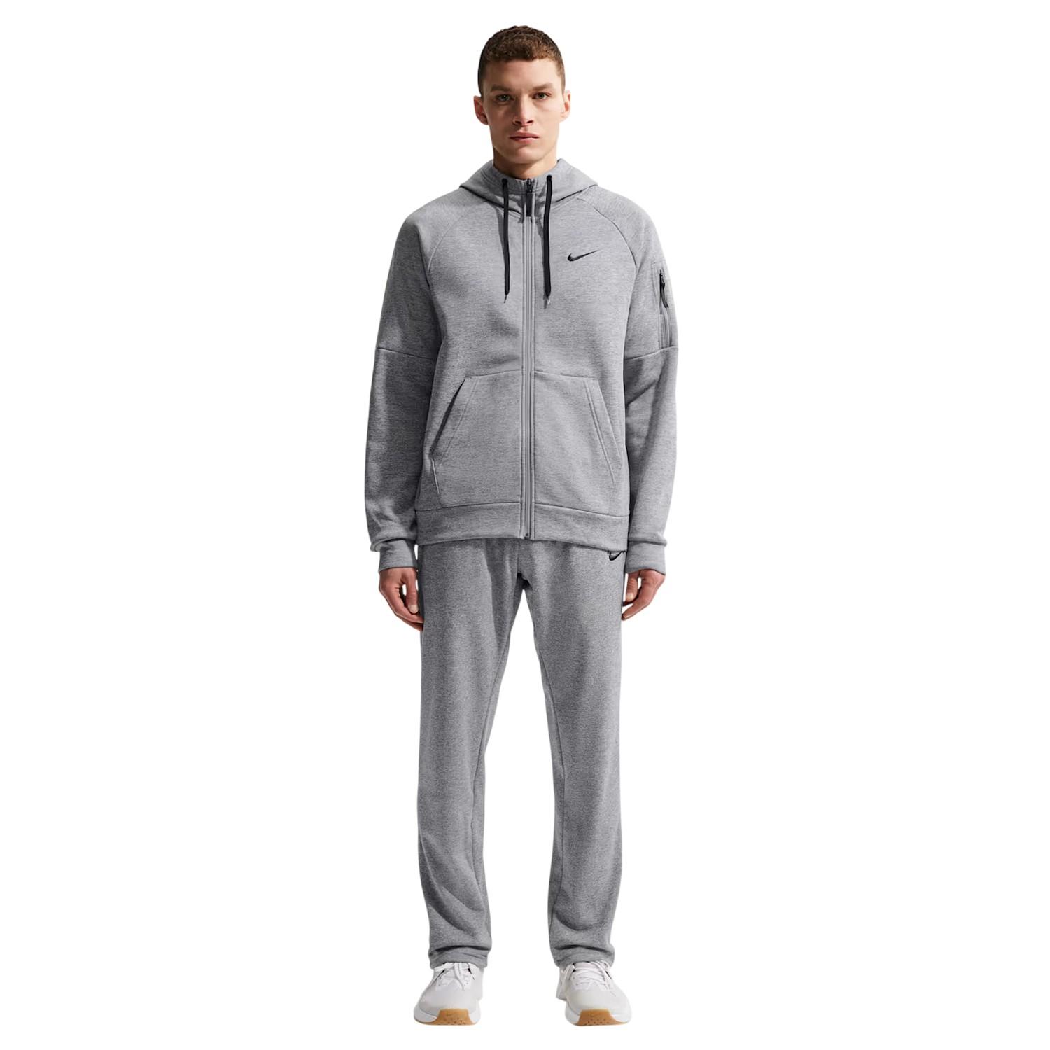 Nike - Hoodie mit durchgehendem Reißverschluss für Herren, Dri-FIT, Training (Grau)