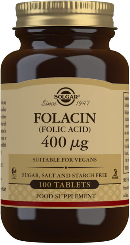 Solgar Folacin Ácido Fólico 400 µg 100 comprimidos