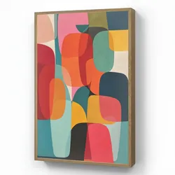 WANDLEUCHTE MIT AKKU Formen - Bunt - Abstrakt - Flugzeuge Farbwechsel 70x100 cm Wandlampe