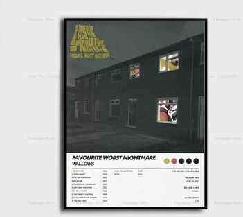 Inspire Essentials Arctic Monkeys Album Cover Poster Canvas Music Wall Art Decor 11 7.87 X 11.81 In