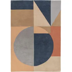WOLLTEPPICH Geo-Design, mehrfarbig DEBEN COLE, Multi 160x230 cm
