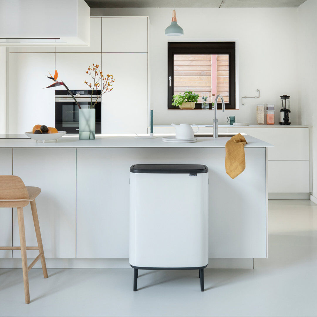 Brabantia Bo Touch Bin Hi 2x30l White 60L