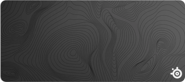 QcK XXL - Topographic, Gaming-Mauspad schwarz