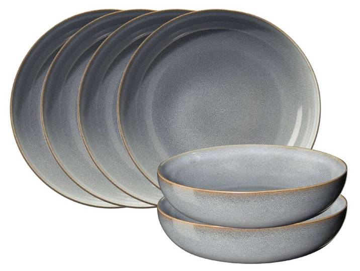 ASA SELECTION Teller-Set SAISONS Pastateller denim 21 cm Set6, Steinzeug