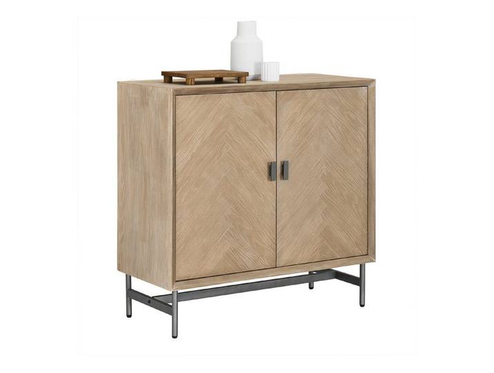 SoBuy Sideboard HFSB06, Kommode Küchenschrank Aufbewahrungsschrank mit Türen, Schrank Wohnzimmer Küche Esszimmer, fertigmontiert, leise Türdämpfung