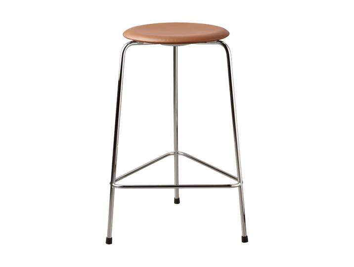Fritz Hansen High Dot counter Stuhl 3 Beine Essential walnut-chrome