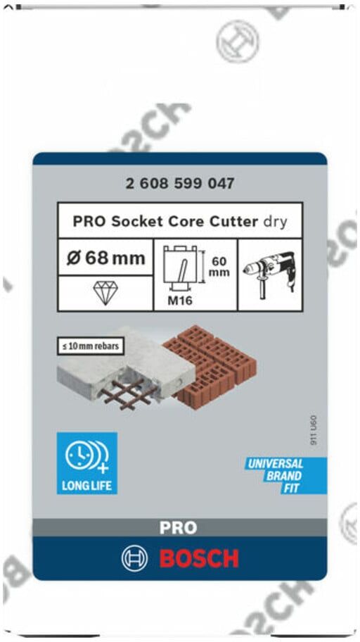 Bosch Diamant-Dosensenker 68 mm, 60 mm, 4 Segmente, 10 mm (2608599047)