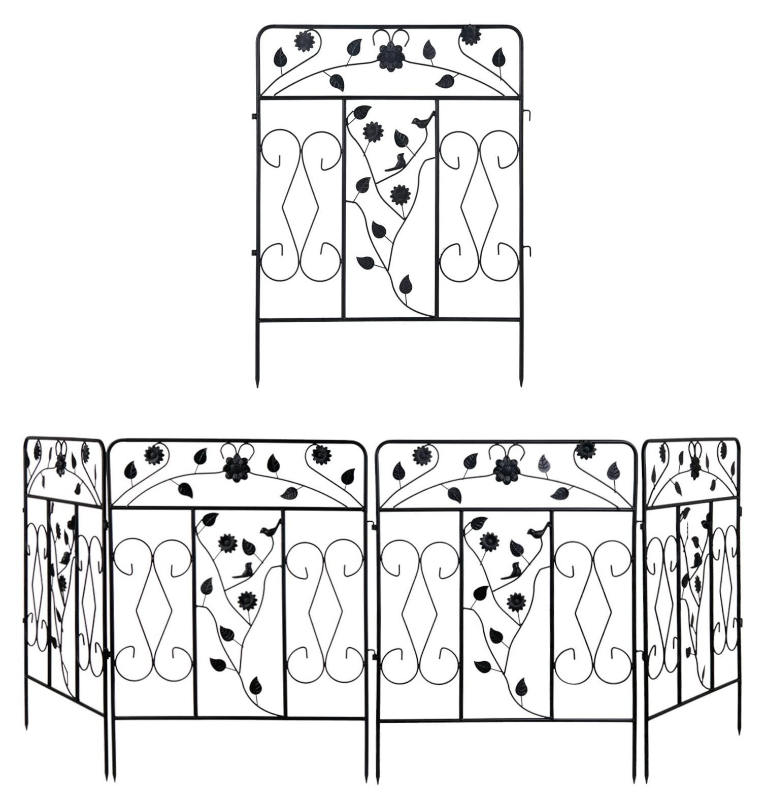 Solidchoice Set van 5 Tuinhekken voor Bloembedden