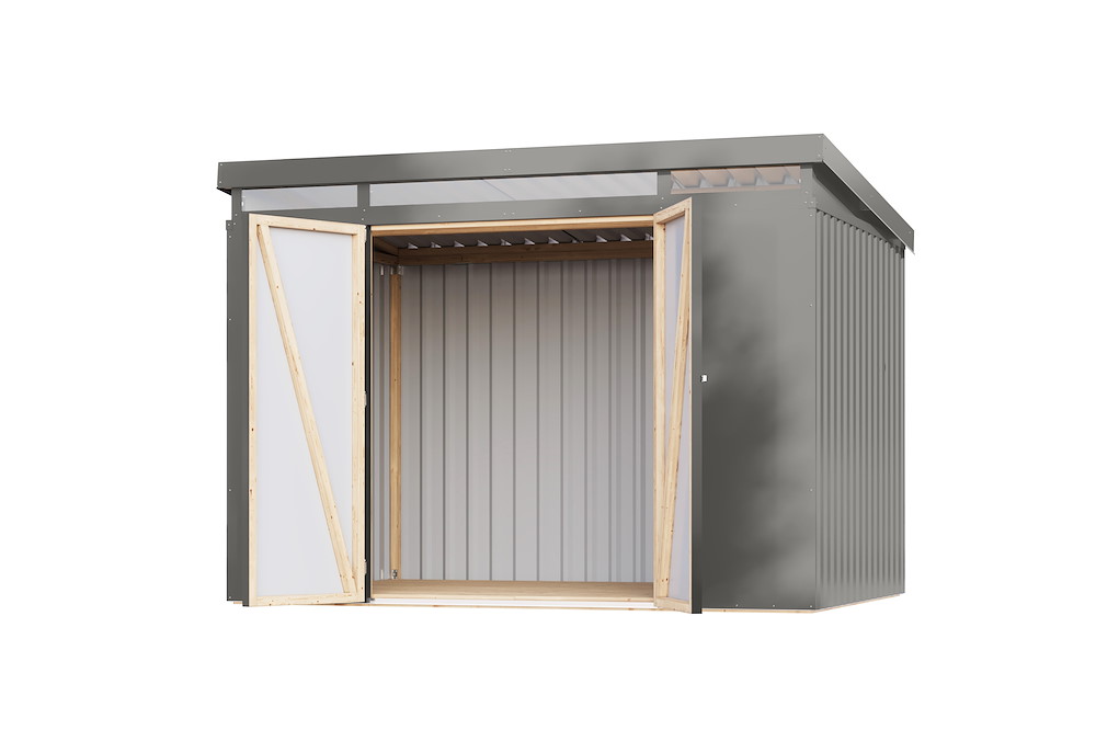 KARIBUHOLZT GH Iridium 3 graualuminium 289x206x213cm 16988358