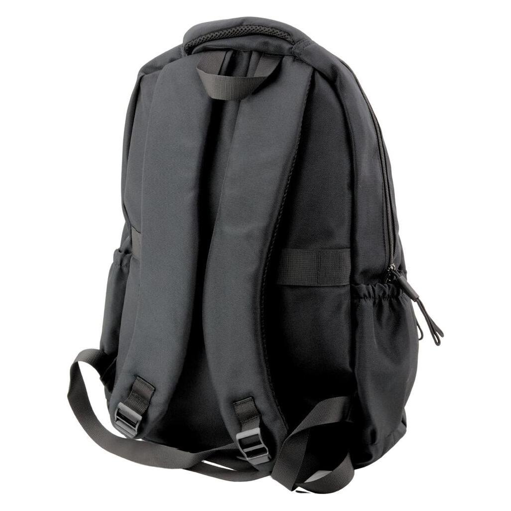 Lean Toys City Schulrucksack Mittelfach SH Schwarz 38cm 20L (20 l) (58813070)