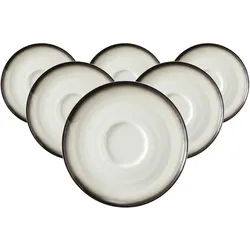 Seltmann Terra Kombi-Untertassen, Untertasse, Grau, Beige
