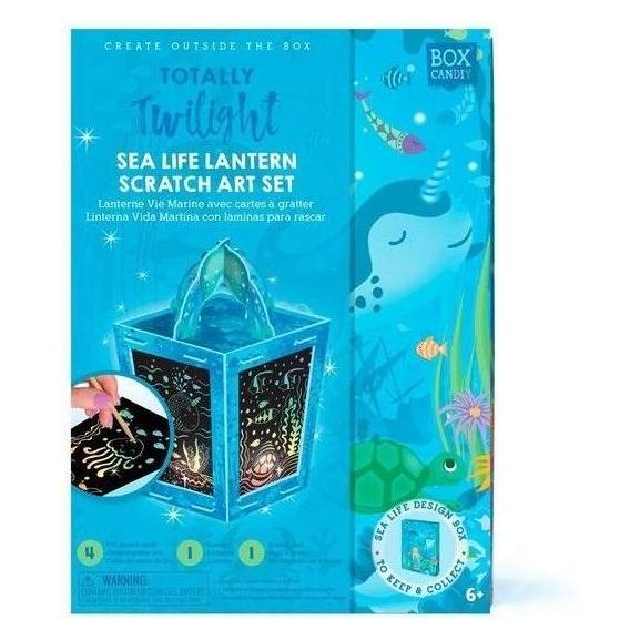 Box Candiy Scratch Art Lantern - Totally Twilight Sea - (BC-1924) (BC-1924)