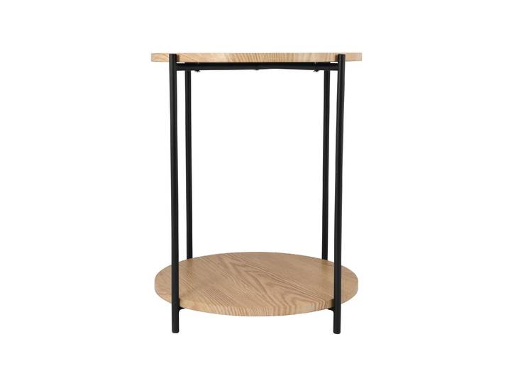 Beistelltisch SCHOU Ø 40 cm Braun/ , braun (braun, schwarz), B:40cm H:50cm T:40cm, Tische, Beistelltisch