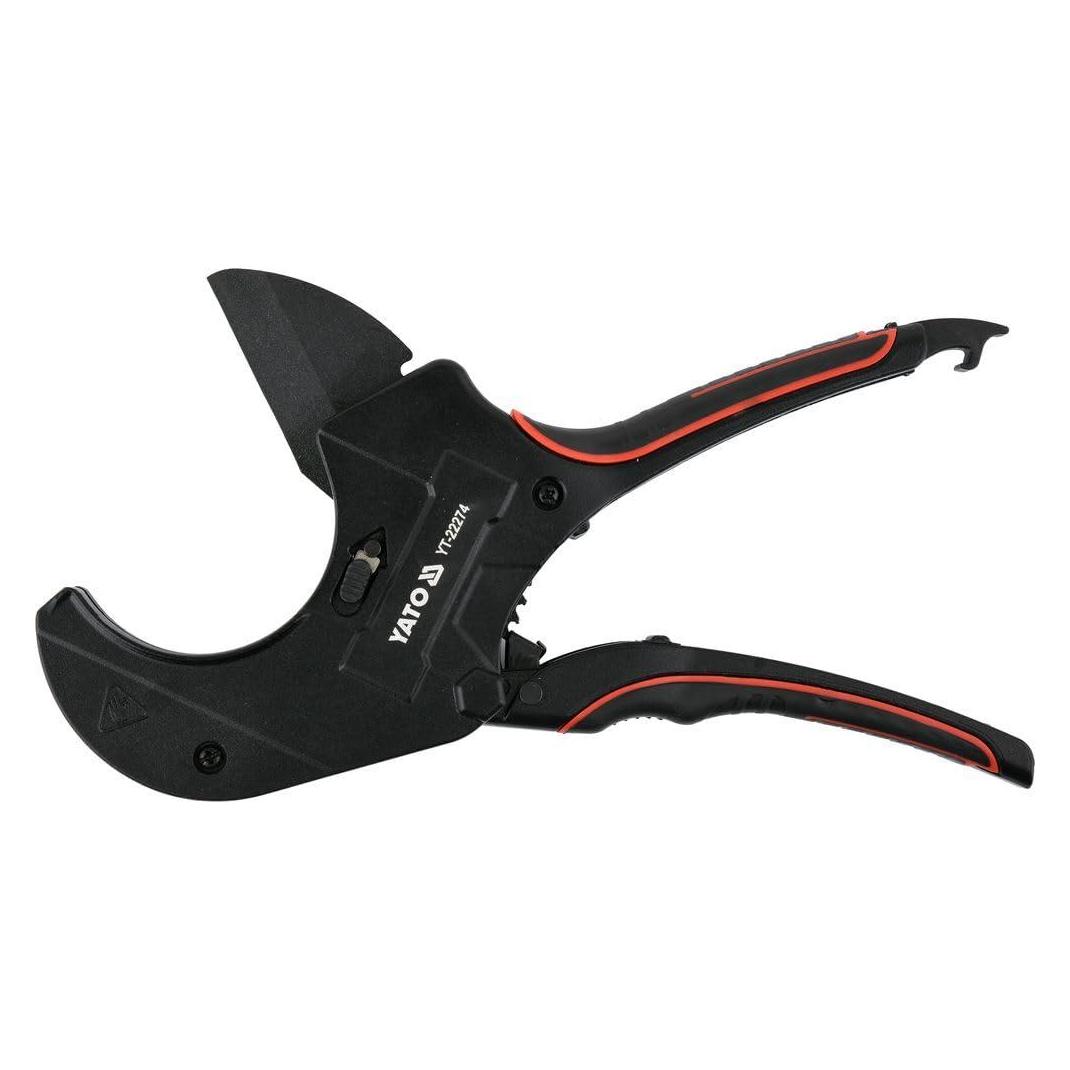 Yato Profi Rohrschneider Rohrschere Kunstoffrohrschneider Schlauch Schneidzange von PVC/PE/PU/PP/PEX/PPR/ (47 mm) (YT-22274)