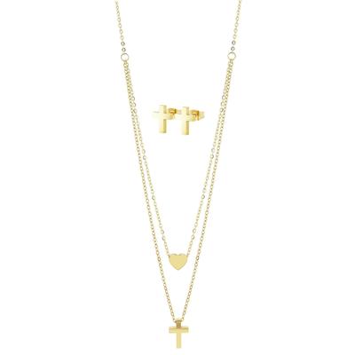 Kette ohne Anhänger ADELIA´S "Halskette mit Anhänger – aus Edelstahl", gold, Halsketten, Damen, 50cm, Edelstahl, Ein stilvolles Geschenk für besondere Momente