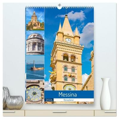Messina - Reiseplaner (hochwertiger Premium Wandkalender 2026 DIN A2 hoch), Kunstdruck in Hochglanz