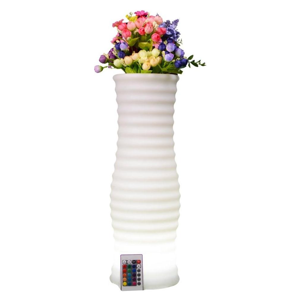 Techly Flower vase with RGB LED backlight and remote control (I-LED FLOWERPOT)