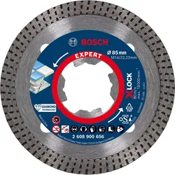 Bosch EXPERT HardCeramic X-LOCK Diamanttrennscheiben für kleine Winkelschleifer, 85x22.23x1.6x7 - 2608900656
