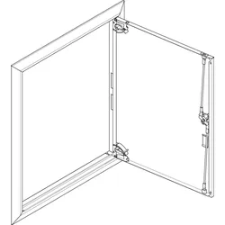 ABN GBRU25T Blendrahmen + Volltüre 2x5 für UP-Feldverteiler, 2x5-reihig