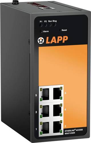LAPP 21700125 ETHERLINE ACCESS M06T-2GEN Industrial Ethernet Switch
