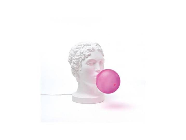 SELETTI - Lampada Grace - Bianco - TAGLIA UNICA Lampada da Tavolo Grace Seletti – Design di Uto Balmoral in Resina e Vetro RosaLa Lampada da Tavolo Grace Seletti\, progetta