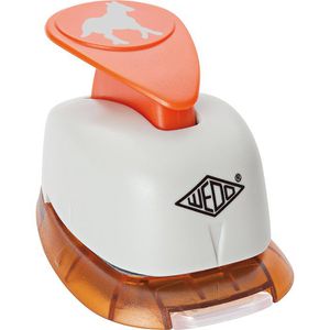 Wedo Motivstanzer 168220, Pferd, für Papier und Karton bis 220g/m², Motivgröße Ø 22 mm