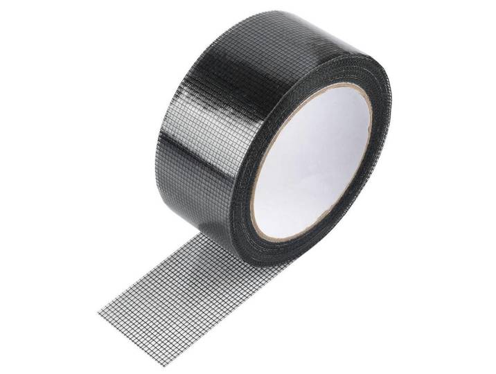 Fliegengitter Reparaturband 5 cm x 900 cm Schwarz, Kunststoff, 5x16x16 cm, Heimtextilien, Vorhänge, Fertigvorhänge, Fertigstore
