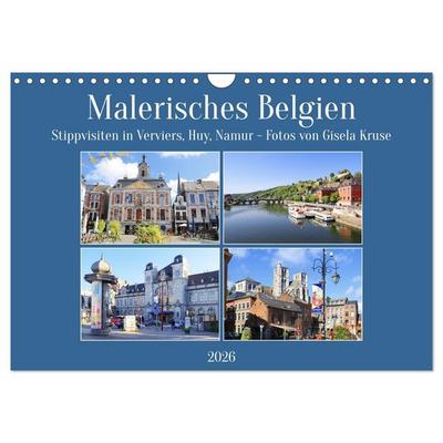 Malerisches Belgien - Stippvisiten in Verviers, Huy, Namur (Wandkalender 2026 DIN A4 quer), CALVENDO Monatskalender