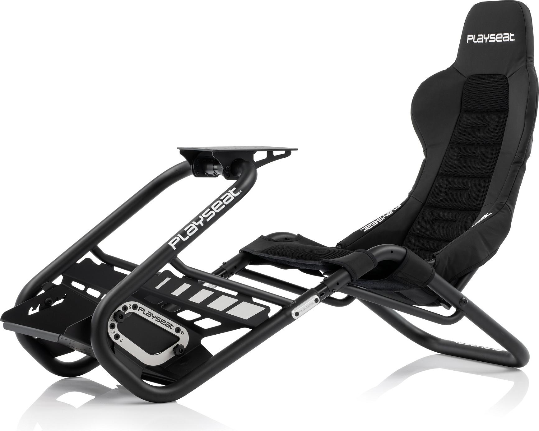 Playseat Trophy, Universal-Gamingstuhl, Gepolsterter Sitz, Gepolsterte Rückenlehne, Rennen, Schwarz, Schwarz