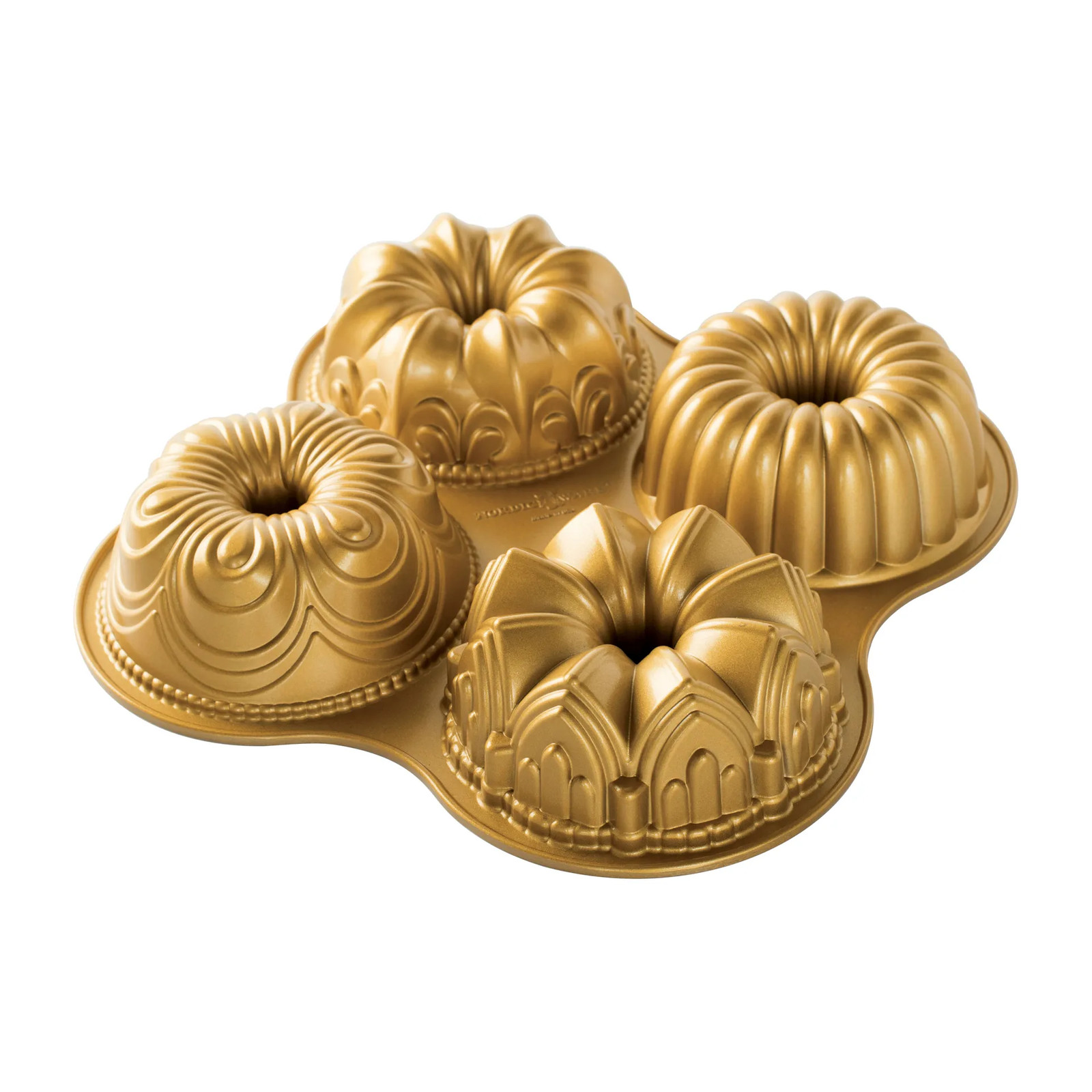 Nordic Ware Bundt Quartet Bakvorm - Premier Gold - 2,1 l