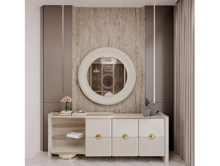 JVmoebel Konsolentisch Elegante Konsole mit Spiegel für modernes Wohndesign