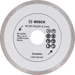 BOSCH Diamant-Trennscheibe 115 mm