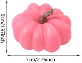 Uplifted Finds Pink And Green Foam Fake Decorative Pumpkins For Thanksgiving Halloween Autumn Decor Photography Props dark Pink